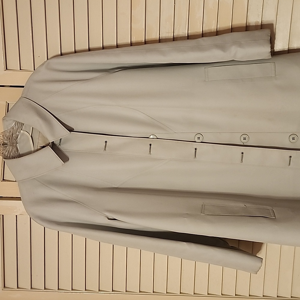 Misty Harbor ladies raincoat. Like new condition very pale blue in color size 14